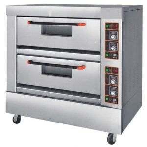 Ecolane Gas Oven 2 Deck 4 tray Plate inside