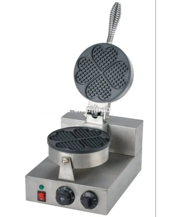 Ecolane Heart Waffle Baker, Single Phase