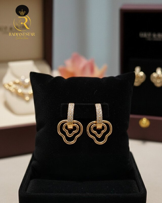 Golden Cloudlet Drop Earrings