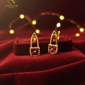 The Crimson Key Earrings